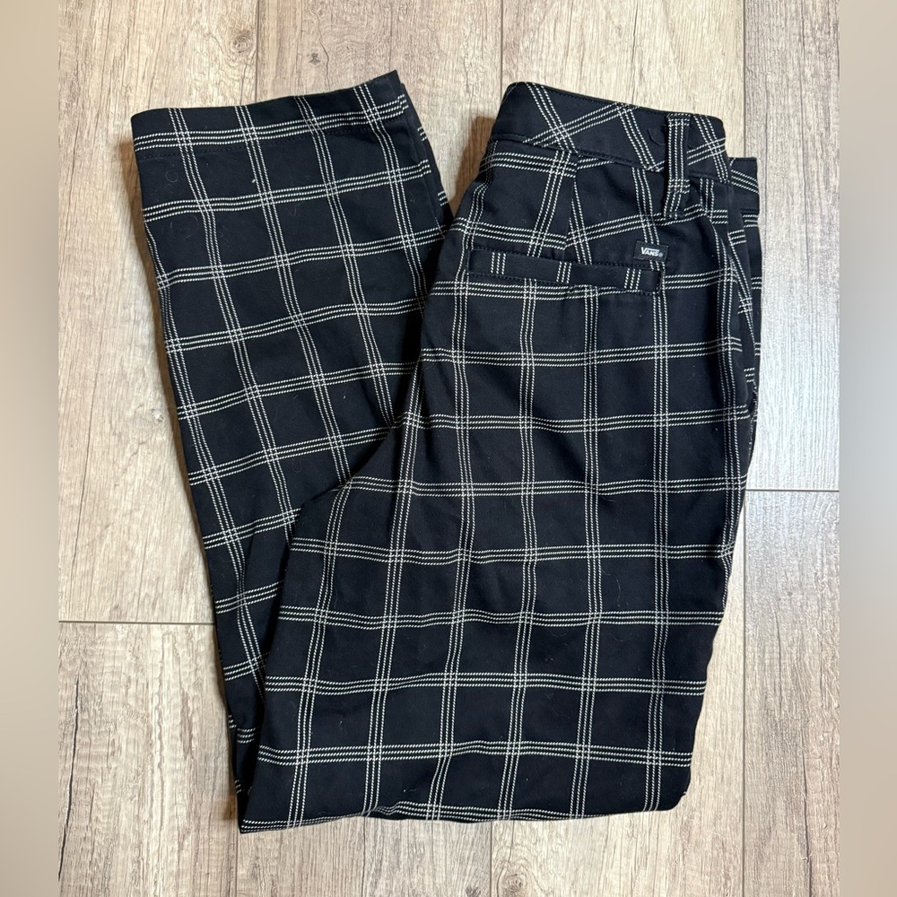 Black Plaid Pants